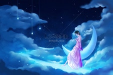 달 바다 아름 다운 구름입니다 일러스트 무료 다운로드 - Lovepik 달 바다 아름 다운 구름입니다