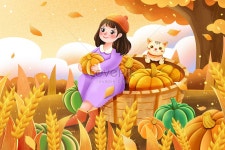 늦가을 작 물 대 풍작 일러스트 무료 다운로드 - Lovepik 늦가을 작 물 대 풍작