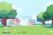 만화 벡터 봄 정원 장면 그림 일러스트 무료 다운로드 - Lovepik 만화 벡터 봄 정원 장면 그림