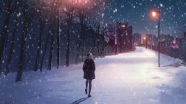 눈 오는 계절 집으로 가는 길 일러스트 무료 다운로드 - Lovepik 눈 오는 계절 집으로 가는 길