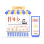 고기 가게 PNG 일러스트 및 벡터 이미지 | 무료 다운로드 - Lovepik