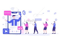 평면 소셜 미디어 마케팅 일러스트 무료 다운로드 - Lovepik 평면 소셜 미디어 마케팅