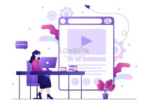 비디오 튜 토리 얼 배경 벡터 삽화 보기 와 Str 일러스트 무료 다운로드 - Lovepik 비디오 튜 토리 얼 배경 벡터 삽화 보기 와 Str