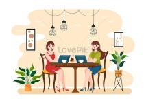 인터넷 카페 그림 일러스트 무료 다운로드 - Lovepik 인터넷 카페 그림