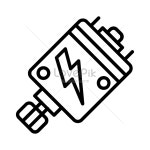  모터 벡터 라인 아이콘 디자인