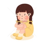 슬픈 만화 우는 아이 소녀 일러스트 무료 다운로드 - Lovepik 슬픈 만화 우는 아이 소녀