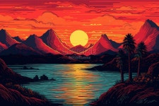 생성 인공 지능과 복고풍 배경 사진 무료 다운로드 - Lovepik 생성 인공 지능과 복고풍 배경