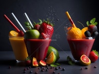 건강한 혼합 과일 스무디 주스 신선한 과일 건강하고 육즙이 많은 비타민 음료 다이어트 사진 무료 다운로드 - Lovepik 건강한 혼합 과일 스무디... 