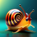  A Snail With A Large Shell