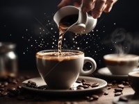 A Close Up Of A Hand Pouring Coffee Water Into A Coffee Cup Coffee Day Concept 사진 무료 다운로드 - Lovepik A Close Up Of A... 