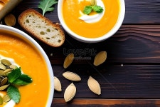  Pumpkin Soup With Cream And Seeds