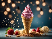 Delicious Gelato Ice Cream In Cone And Cup Various Flavors 사진... Lovepik Delicious Gelato Ice Cream In Cone And Cup Various Flavors