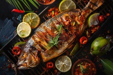양념이 풍부한 생선구이 사진 무료 다운로드 - Lovepik 양념이 풍부한 생선구이