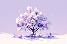 보라색 꿈꾸는 나무 꽃이 피어납니다 일러스트 무료 다운로드 - Lovepik 보라색 꿈꾸는 나무 꽃이 피어납니다