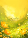 아름다운 봄 풍경 일러스트 무료 다운로드 - Lovepik 아름다운 봄 풍경