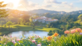 도시와 정원 사진 무료 다운로드 - Lovepik 도시와 정원