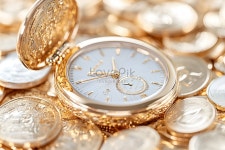 금시계와 금화로 쌓은 부 배경 사진 및 창의적인 일러스트 무료 다운로드 - Lovepik 금시계와 금화로 쌓은 부