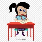  글 쓰는 사람 일러스트,아이,이동 학습