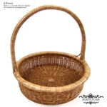 더리얼스 엠데코:대한민국 대표 플라워 종합쇼핑몰 [더리얼스 엠데코] 원등 바구니 바스켓 2종 택1 홈 데코 매장 꾸미기 인테리어 네츄럴 오브제