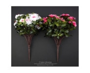 더리얼스 엠데코:대한민국 대표 플라워 종합쇼핑몰 [더리얼스 엠데코] 조화 아젤리아 꽃 부쉬 39cm 2색 택1 6개 세트 인조 조화꽃 소재 꽃장식... 