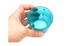 더리얼스 엠데코:대한민국 대표 플라워 종합쇼핑몰 [더리얼스 엠데코] 크리스마스 캔들 양초 컵 엘사 사이안 블루 7.5cm