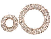 더리얼스 엠데코:대한민국 대표 플라워 종합쇼핑몰 [더리얼스 엠데코] 크리스마스 리스 와이어 원형 글리터 골드 스팡글 장식용품 20 34cm 2종... 