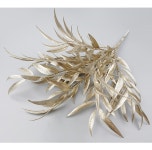 더리얼스 엠데코:대한민국 대표 플라워 종합쇼핑몰 [더리얼스 엠데코] 글리터 대나무 잎사귀 부쉬 43cm 24개 세트 3색 택1 크리스마스 장식... 