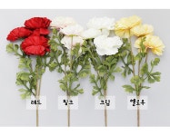 더리얼스 엠데코:대한민국 대표 플라워 종합쇼핑몰 [더리얼스 엠데코] 피오니 조화 인조 피어니 꽃 가지 76cm 4색 택1 작약 조화꽃 모란 목단... 