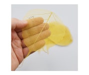 더리얼스 엠데코:대한민국 대표 플라워 종합쇼핑몰 [더리얼스 엠데코] 메쉬 스카렛 반투명 나뭇잎 옐로우 M 11~13.5cm 스칼렛 엽록소 제거 잎사귀