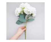 더리얼스 엠데코:대한민국 대표 플라워 종합쇼핑몰 [더리얼스 엠데코] 조화 파스텔 산방 수국 부쉬 48cm 24개 세트 3색 택1 조화꽃 고급조화... 