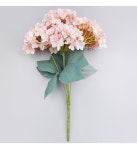 더리얼스 엠데코:대한민국 대표 플라워 종합쇼핑몰 [더리얼스 엠데코] 조화 파스텔 산방 수국 부쉬 48cm 24개 세트 3색 택1 조화꽃 고급조화... 