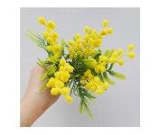 더리얼스 엠데코:대한민국 대표 플라워 종합쇼핑몰 [더리얼스 엠데코] 조화 미모사 부쉬 33cm 조화꽃 예쁜꽃 고급조화 장식 연출