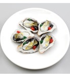 대표 플라워 종합쇼핑몰 [더리얼스 엠데코] 양념 생굴 모형 굴껍데기 석화 6cm 조개껍질 껍데기 인조 해산물 횟집 식당 뷔페 데코 가짜 조개 UR