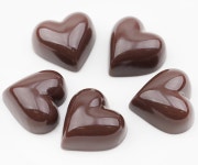 더리얼스 엠데코:대한민국 대표 플라워 종합쇼핑몰 [더리얼스 엠데코] 하트 초콜렛 모형 초콜릿 2.9cm 5개 세트 가짜 초콜렛 과자 인조 초코렛 UR