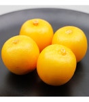 더리얼스 엠데코:대한민국 대표 플라워 종합쇼핑몰 [더리얼스 엠데코] 미니 오렌지 모형 옐로우 3.4cm 4개 세트 모조 과일모형 음식 소품 장식... 