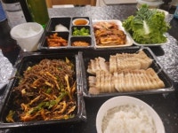 어메이징 삼합 ㄷㄷ 보쌈과 삽겹살 라면