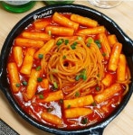스파게티떡볶이.