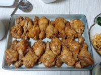 꿀마늘 닭강정
