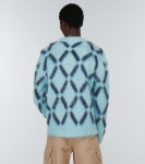 Marni - Intarsia mohair-blend cardigan | Mytheresa Intarsia mohair-blend cardigan