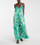Emilio Pucci Beach - 프린트 실크 맥시 드레스 | Mytheresa 프린트 실크 맥시 드레스