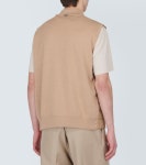 Wool and silk down vest in beige - Herno | Mytheresa