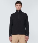 Darvin wool and cashmere half-zip sweater in black - Bogner | Mytheresa
