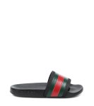 Web Stripe Rubber Slides - Gucci Kids | Mytheresa Web stripe rubber slides
