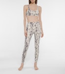 Alo Yoga - Vapor 스네이크 프린트 스포츠 브라 | Mytheresa Vapor 스네이크 프린트 스포츠 브라