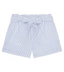 Striped Seersucker Cotton Shorts in Blue - Polo Ralph Lauren Kids | Mytheresa