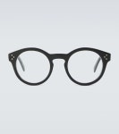 Round Frame Acetate Glasses in Black - Celine Eyewear | Mytheresa