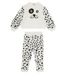 Dalmatian fleece tracksuit in black - Stella Mc Cartney Kids | Mytheresa