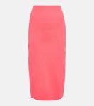 VB Body high-rise knit midi skirt in pink - Victoria Beckham | Mytheresa