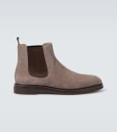 Suede Chelsea boots in brown - Brunello Cucinelli | Mytheresa