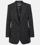 Lace-trimmed jacquard bustier in black - Dolce Gabbana | Mytheresa